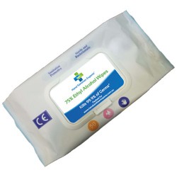 50 Pack Antibacterial Hand Sanitiser Wipes