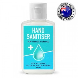 60ml - 75% Australian Made Antibacterial Hand Sanitiser Gel